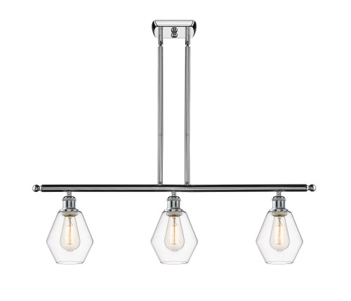 Cindyrella - 3 Light - 36 inch - Polished Chrome - Cord hung - Island Light (516-3I-PC-G652-6-LED)