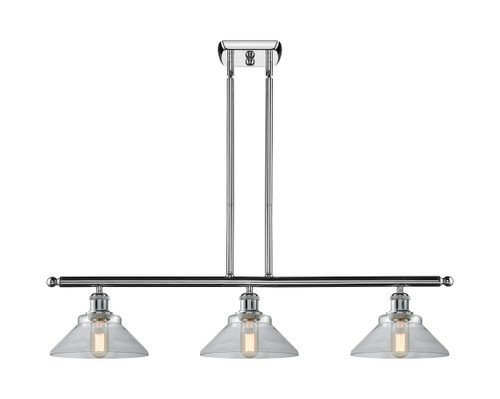 Orwell - 3 Light - 36 inch - Polished Chrome - Cord hung - Island Light (516-3I-PC-G132)