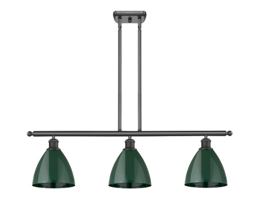 Plymouth - 3 Light - 36 inch - Oil Rubbed Bronze - Cord hung - Island Light (516-3I-OB-MBD-75-GR-LED)