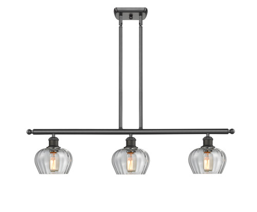 Fenton - 3 Light - 36 inch - Oil Rubbed Bronze - Cord hung - Island Light (516-3I-OB-G92-LED)