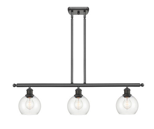 Athens - 3 Light - 36 inch - Oil Rubbed Bronze - Cord hung - Island Light (516-3I-OB-G122-6)