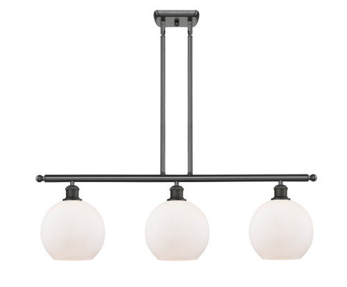 Athens - 3 Light - 36 inch - Oil Rubbed Bronze - Cord hung - Island Light (516-3I-OB-G121-8-LED)