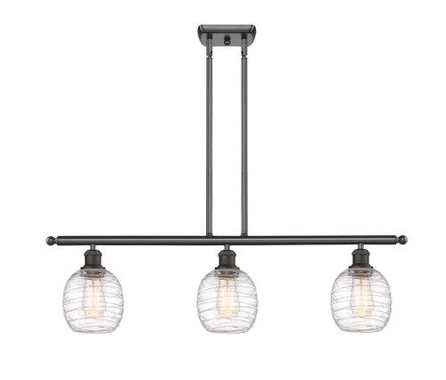 Belfast - 3 Light - 36 inch - Oil Rubbed Bronze - Cord hung - Island Light (516-3I-OB-G1013)