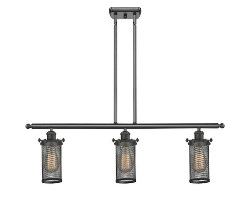 Bleecker - 3 Light - 36 inch - Oil Rubbed Bronze - Cord hung - Island Light (516-3I-OB-CE219)