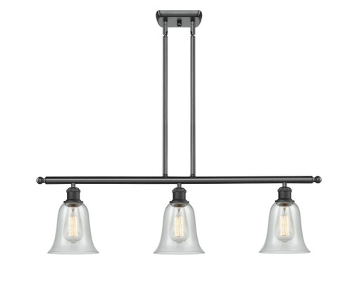 Hanover - 3 Light - 36 inch - Matte Black - Cord hung - Island Light (516-3I-BK-G2812-LED)