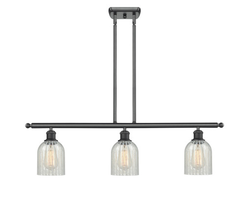 Caledonia - 3 Light - 36 inch - Matte Black - Cord hung - Island Light (516-3I-BK-G2511)