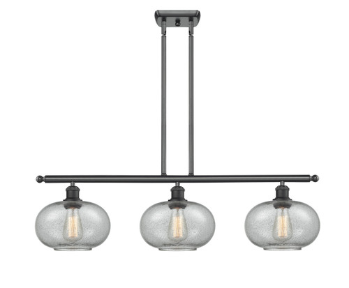 Gorham - 3 Light - 36 inch - Matte Black - Cord hung - Island Light (516-3I-BK-G247-LED)