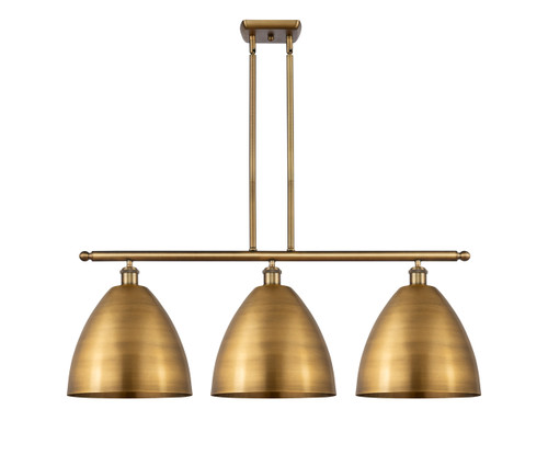 Bristol - 3 Light - 39 inch - Brushed Brass - Cord hung - Island Light (516-3I-BB-MBD-12-BB)