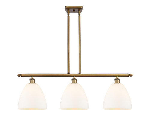 Bristol - 3 Light - 36 inch - Brushed Brass - Cord hung - Island Light (516-3I-BB-GBD-91)