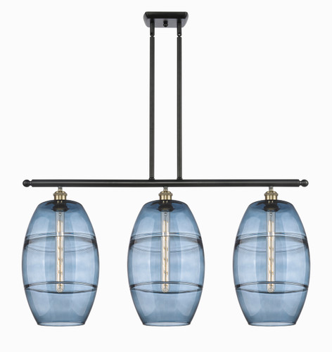 Vaz - 3 Light - 37 inch - Black Antique Brass - Cord hung - Island Light (516-3I-BAB-G557-10BL)