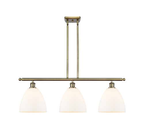 Bristol - 3 Light - 36 inch - Antique Brass - Cord hung - Island Light (516-3I-AB-GBD-91)