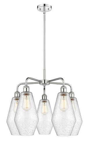 Cindyrella - 5 Light - 25 inch - Polished Chrome - Chandelier (516-5CR-PC-G654-7)