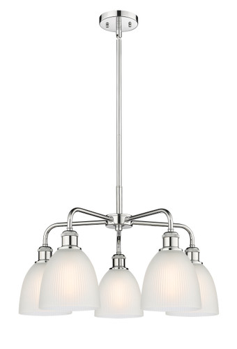 Castile - 5 Light - 24 inch - Polished Chrome - Chandelier (516-5CR-PC-G381)