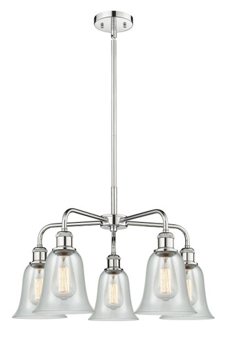 Hanover - 5 Light - 24 inch - Polished Chrome - Chandelier (516-5CR-PC-G2812)