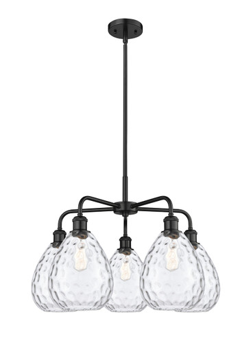 Waverly - 5 Light - 26 inch - Matte Black - Chandelier (516-5CR-BK-G372)