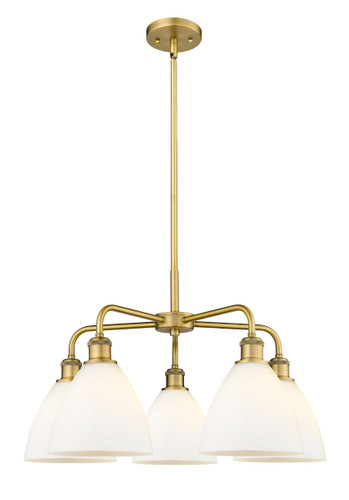Bristol - 5 Light - 26 inch - Brushed Brass - Chandelier (516-5CR-BB-GBD-751)