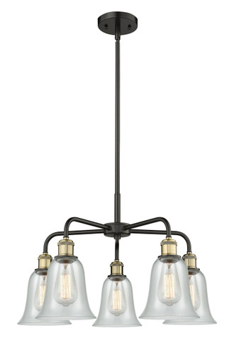Hanover - 5 Light - 24 inch - Black Antique Brass - Chandelier (516-5CR-BAB-G2812)