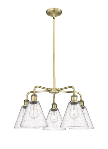 Berkshire - 5 Light - 26 inch - Antique Brass - Chandelier (516-5CR-AB-GBC-84)