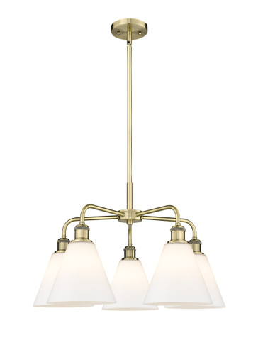Berkshire - 5 Light - 26 inch - Antique Brass - Chandelier (516-5CR-AB-GBC-81)