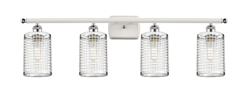 Nestbrook - 4 Light - 35 inch - White Polished Chrome - Bath Vanity Light (516-4W-WPC-M18-PC)