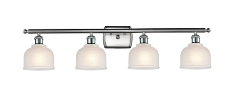Dayton - 4 Light - 36 inch - Brushed Satin Nickel - Bath Vanity Light (516-4W-SN-G411-LED)