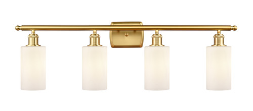 Clymer - 4 Light - 34 inch - Satin Gold - Bath Vanity Light (516-4W-SG-G801)
