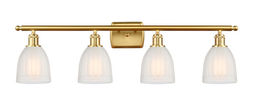 Brookfield - 4 Light - 36 inch - Satin Gold - Bath Vanity Light (516-4W-SG-G441-LED)