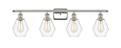 Cindyrella - 4 Light - 36 inch - Polished Nickel - Bath Vanity Light (516-4W-PN-G652-6-LED)