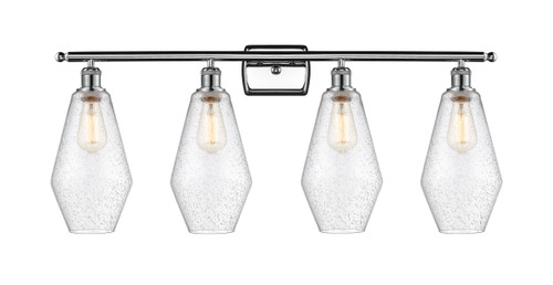 Cindyrella - 4 Light - 37 inch - Polished Chrome - Bath Vanity Light (516-4W-PC-G654-7)