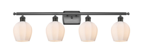 Norfolk - 4 Light - 36 inch - Oil Rubbed Bronze - Bath Vanity Light (516-4W-OB-G461-6)