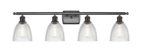 Castile - 4 Light - 36 inch - Oil Rubbed Bronze - Bath Vanity Light (516-4W-OB-G382-LED)