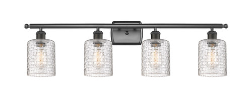 Cobbleskill - 4 Light - 35 inch - Oil Rubbed Bronze - Bath Vanity Light (516-4W-OB-G112C-5CL)