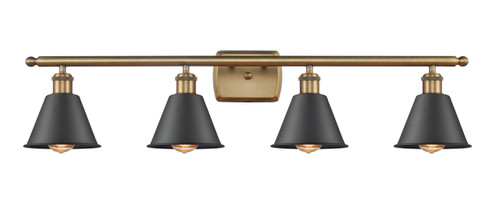 Smithfield - 4 Light - 37 inch - Brushed Brass - Bath Vanity Light (516-4W-BB-M8-BK)