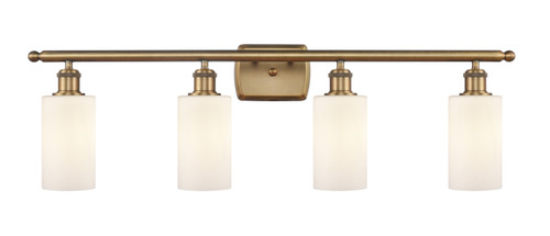 Clymer - 4 Light - 34 inch - Brushed Brass - Bath Vanity Light (516-4W-BB-G801)