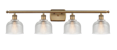 Dayton - 4 Light - 36 inch - Brushed Brass - Bath Vanity Light (516-4W-BB-G412-LED)