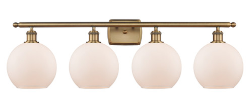 Athens - 4 Light - 38 inch - Brushed Brass - Bath Vanity Light (516-4W-BB-G121-LED)