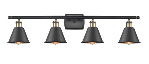 Smithfield - 4 Light - 37 inch - Black Antique Brass - Bath Vanity Light (516-4W-BAB-M8-LED)