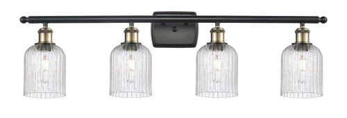 Bridal Veil - 4 Light - 35 inch - Black Antique Brass - Bath Vanity Light (516-4W-BAB-G559-5SDY)