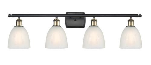 Castile - 4 Light - 36 inch - Black Antique Brass - Bath Vanity Light (516-4W-BAB-G381)