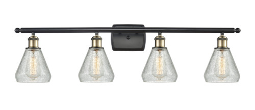 Conesus - 4 Light - 36 inch - Black Antique Brass - Bath Vanity Light (516-4W-BAB-G275-LED)