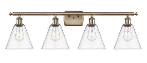 Berkshire - 4 Light - 38 inch - Antique Brass - Bath Vanity Light (516-4W-AB-GBC-82-LED)