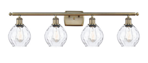 Waverly - 4 Light - 36 inch - Antique Brass - Bath Vanity Light (516-4W-AB-G362-LED)