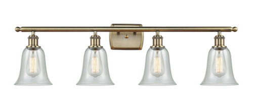 Hanover - 4 Light - 36 inch - Antique Brass - Bath Vanity Light (516-4W-AB-G2812)
