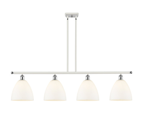 Bristol - 4 Light - 48 inch - White Polished Chrome - Cord hung - Island Light (516-4I-WPC-GBD-91)