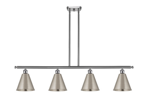 Berkshire - 4 Light - 48 inch - Brushed Satin Nickel - Cord hung - Island Light (516-4I-SN-MBC-8-SN)