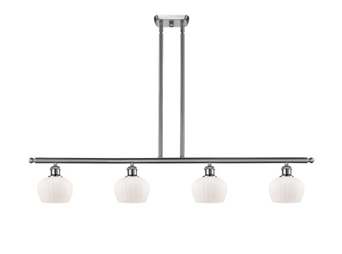 Fenton - 4 Light - 48 inch - Brushed Satin Nickel - Cord hung - Island Light (516-4I-SN-G91-LED)
