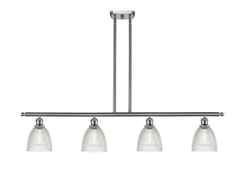 Castile - 4 Light - 48 inch - Brushed Satin Nickel - Cord hung - Island Light (516-4I-SN-G382)
