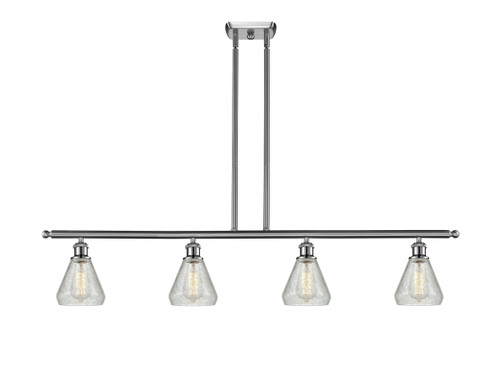 Conesus - 4 Light - 48 inch - Brushed Satin Nickel - Cord hung - Island Light (516-4I-SN-G275-LED)