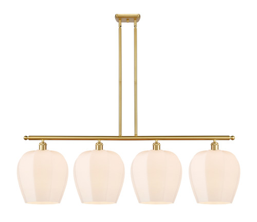 Norfolk - 4 Light - 50 inch - Satin Gold - Cord hung - Island Light (516-4I-SG-G461-12)