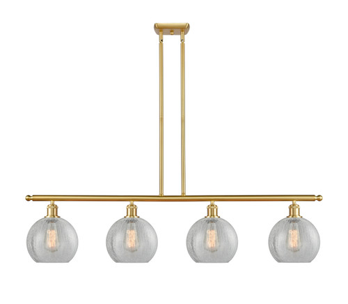 Athens - 4 Light - 48 inch - Satin Gold - Cord hung - Island Light (516-4I-SG-G125)
